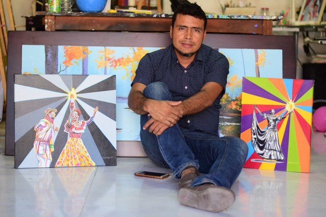 Pintando la identidad sucreña con pinceles de pasión y fe: Walther Arrubla