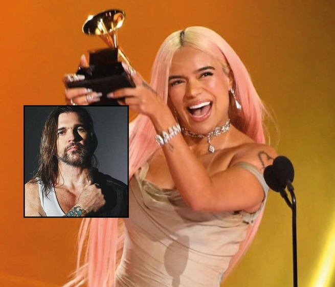 Juanes y Karol G brillaron en los Grammy
