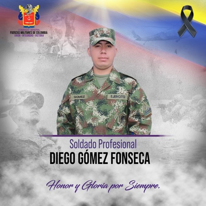 Soldado profesional murió tras caer en campo minado