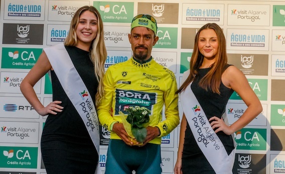 Se subió al podio  de la Vuelta al Algarve