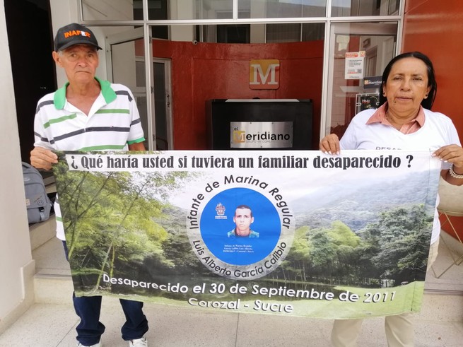 Hace 13 años busca a su hijo que desapareció saliendo del batallón de Corozal