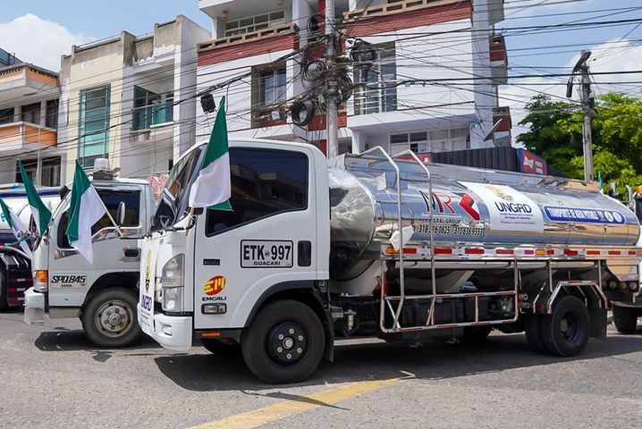 Corozal recibió carrotanque de Gestión del Riesgo