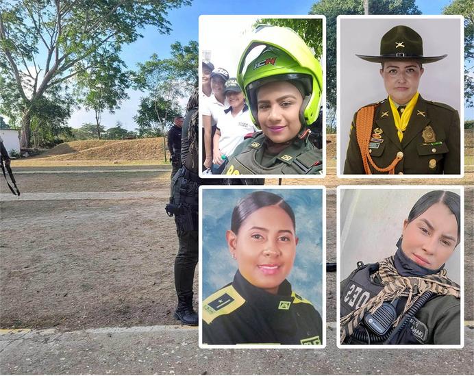 Verde oliva de la Policía con aroma de mujer