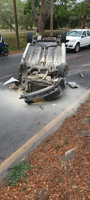 Aparatoso accidente