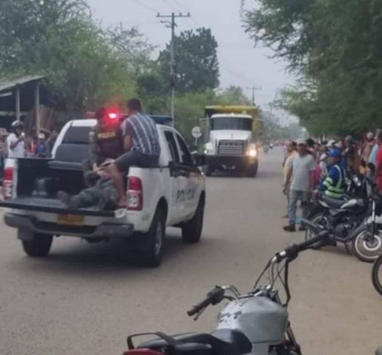 Auxiliar herido por disparo