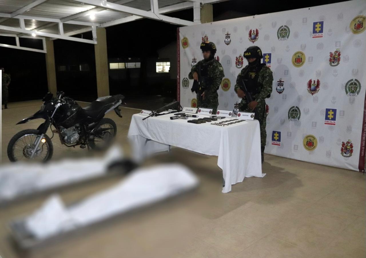 En medio de combates fueron neutralizados dos presuntos integrantes del Clan del Golfo en Puerto Escondido, Córdoba