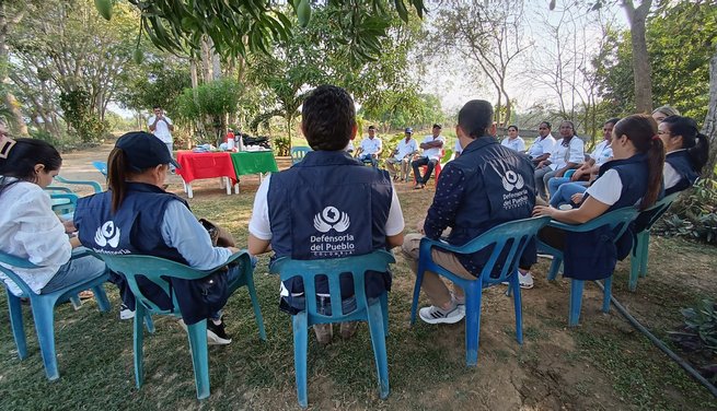 Defensoría del Pueblo acompaña proyecto ecosostenible de la Asociación Campesina Zenú en Purísima