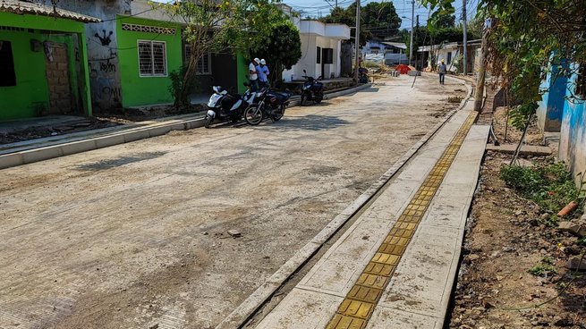 Trabajos de terminación de la calle principal del norte van en 22%