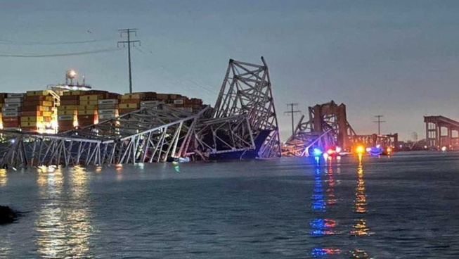 Buque carguero derrumbó puente Baltimore; 7 personas siguen desaparecidas