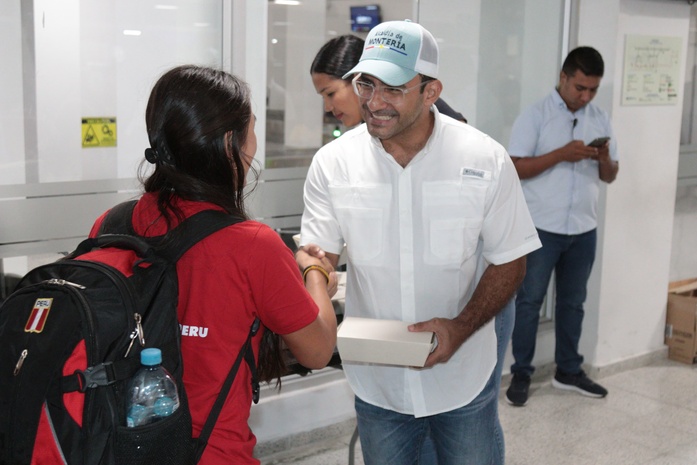 Perú fue la primera delegación en arribar a Montería para disputar el Panamericano de Softball Femenino