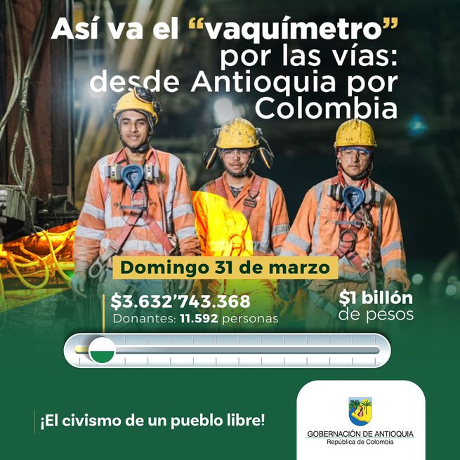 Más de 3 mil millones lleva 'La Vaca'
