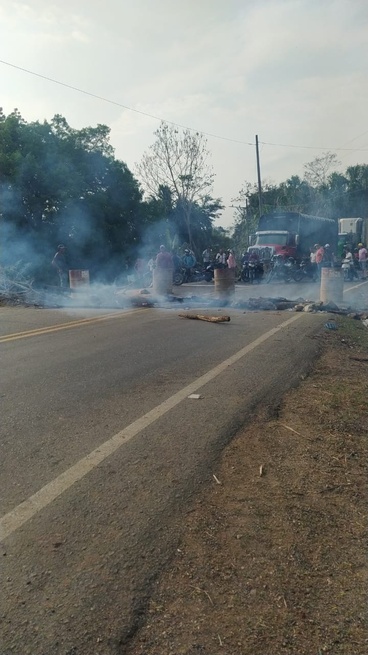 Continúan las protestas en zona rural de Pueblo Nuevo