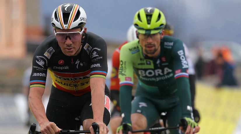 Vingegaard, Roglic y Evenepoel sufrieron una aparatosa caída en La Vuelta al País Vasco
