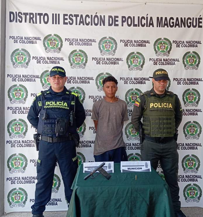 Lo cogieron con arma de fuego hechiza