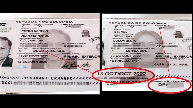 Juan Fernando Petro, sin pasaportes