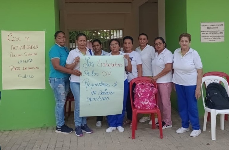 Madres comunitarias en Cereté suspende actividades por falta de pago