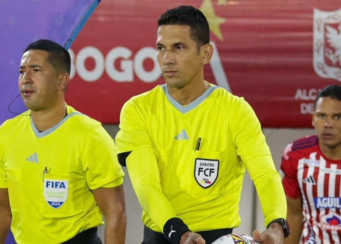 Jorge Duarte, suspendido por su mal arbitraje en el partido Junior vs. Millonarios