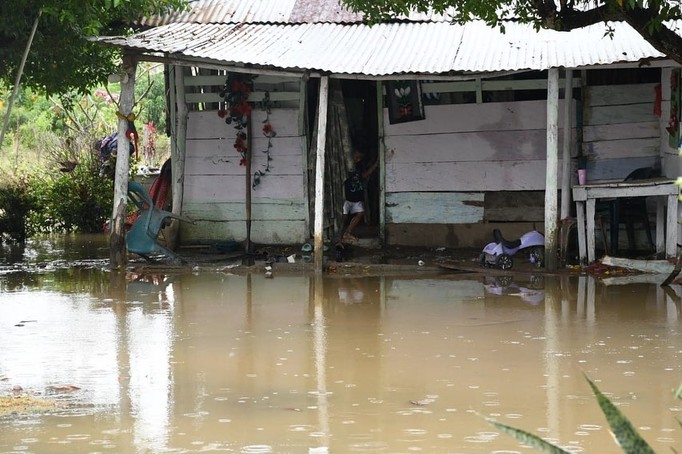 Más de 200 familias de Los Córdobas resultaron afectadas por las fuertes lluvias 