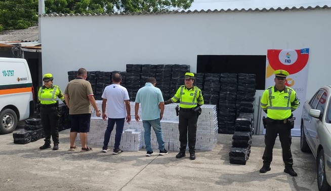 Golpe al contrabando: Gobernación y Policía Nacional aprehenden cigarrillos ilegales avaluados en más de 200 millones