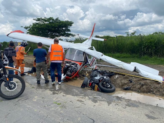 Avioneta se accidentó en el Valle del Cauca