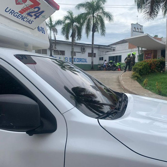 Auxiliar de Policía herido por un disparo de fusil