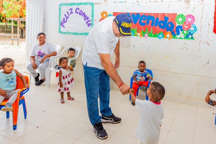 Alcalde hizo  visitas a los C.D.I