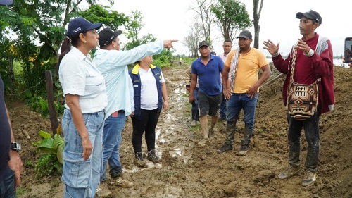 Se agudiza más la emergencia en la Mojana, gobernadora al frente