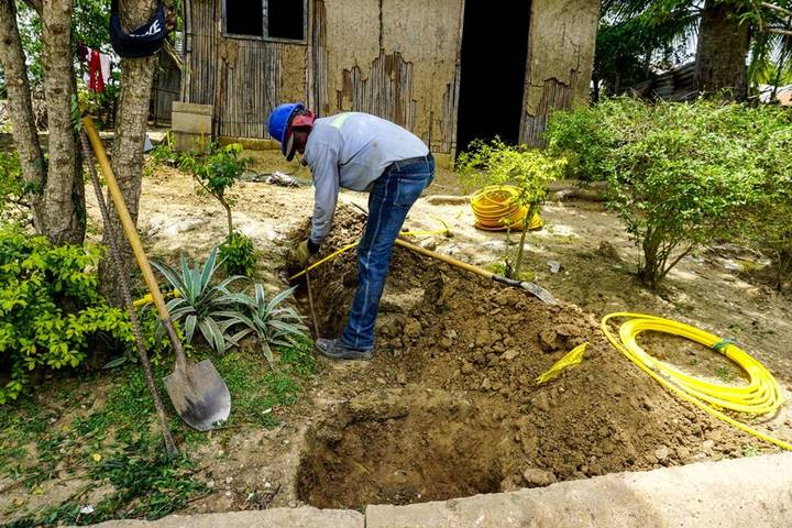 Pidieron el gas y se lo están instalando