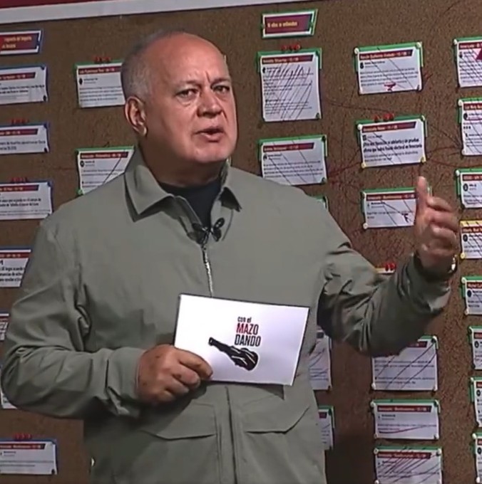 Diosdado Cabello lanza nuevo ataque contra el canciller Luis Gilberto Murillo 