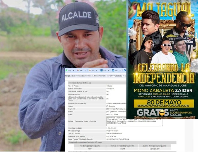 Su pueblo con hambre y el alcalde gasta plata en fiestas