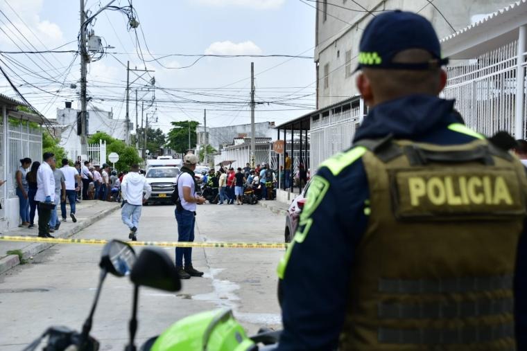 Balean a un patrullero de la Policía en Barranquilla 