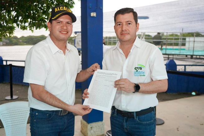 CVS y la Alcaldía de Ayapel firmaron convenio para atender emergencia por desbordamiento del río Cauca