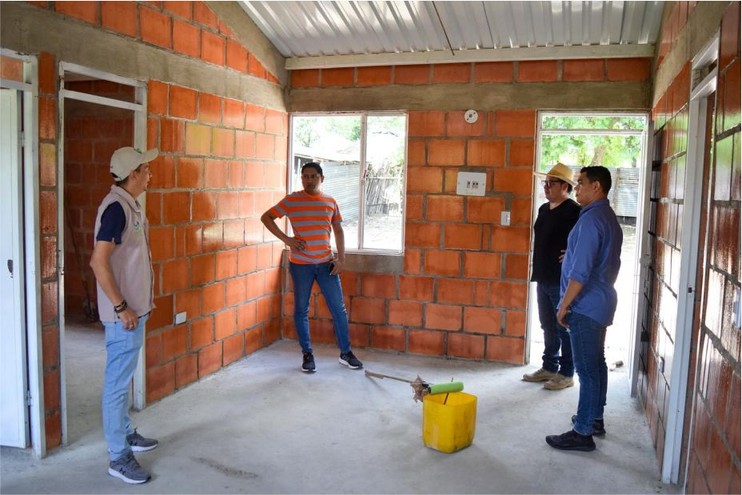 Alcalde Manjarrés supervisó viviendas rurales en San Pedro