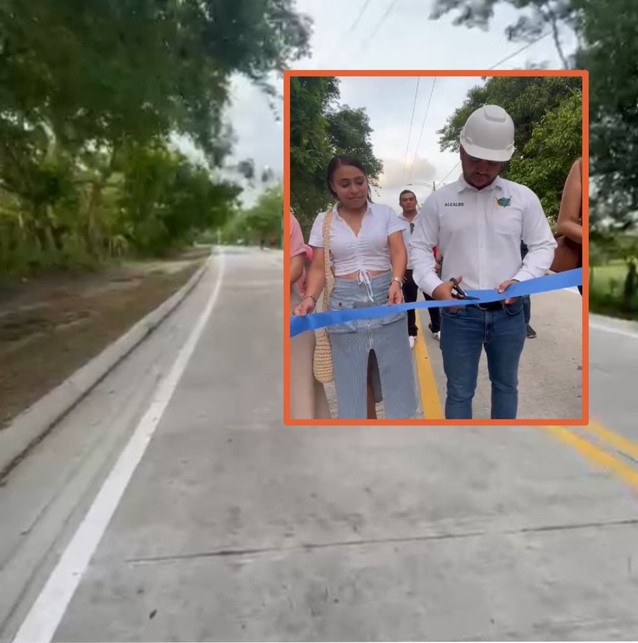 Alcalde Bayron Ospina entregó vía que comunica con Pileta