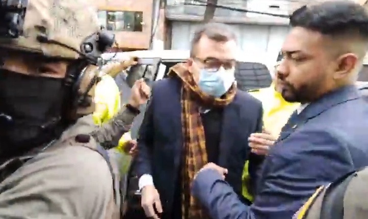 Olmedo López llega a la Corte Suprema fuertemente custodiado