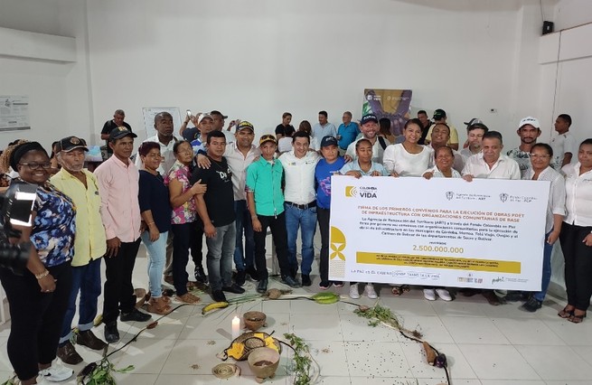 Comunidades en Montes de María contratan obras de infraestructura