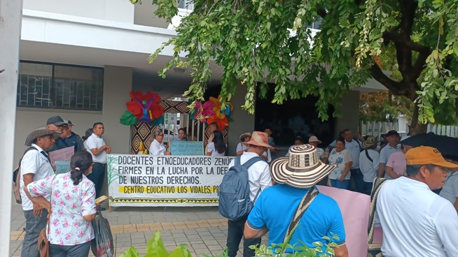 Etnoeducadores cordobeses protestan por falta de garantías