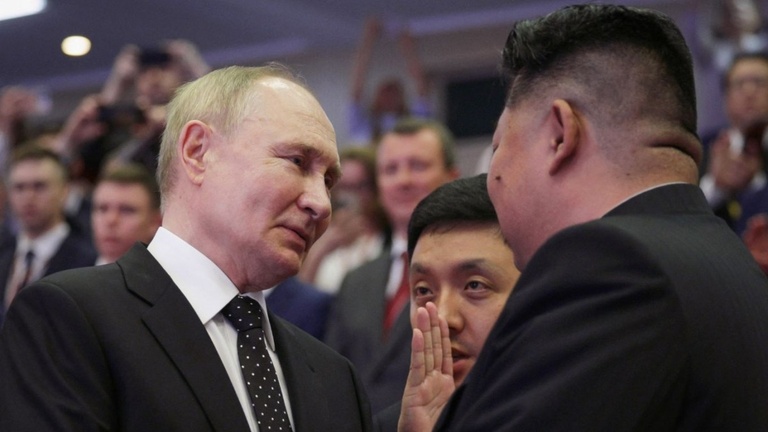 Putin y Kim Jongun se defenderán mutuamente