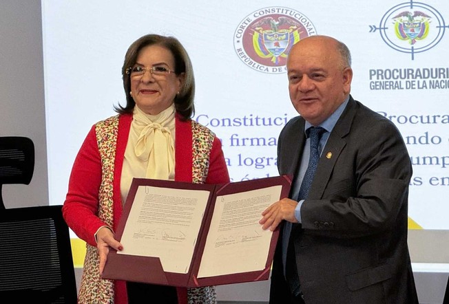 Corte Constitucional y la Procuraduría firmaron memorando de entendimiento