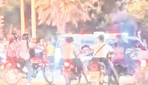 Dos motos se chocaron de frente