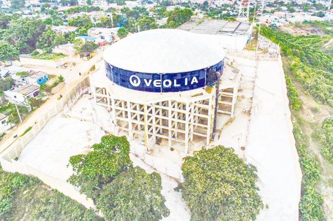 Veolia avanza a buen ritmo en las obras para llevar mucha más agua hacia el tanque La Pollita