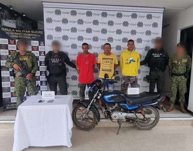 Presuntos extorsionistas fueron enviados un centro carcelario