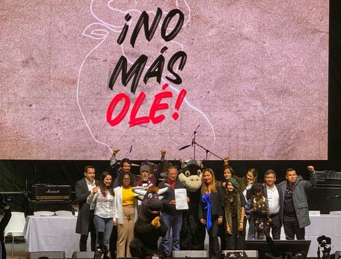 Ley 'No Más Olé' es un símbolo de hacer la Paz con la Naturaleza