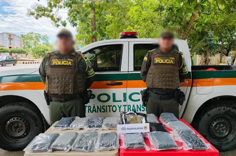En Córdoba, Policía incauta 15 kilos de marihuana tipo cripy