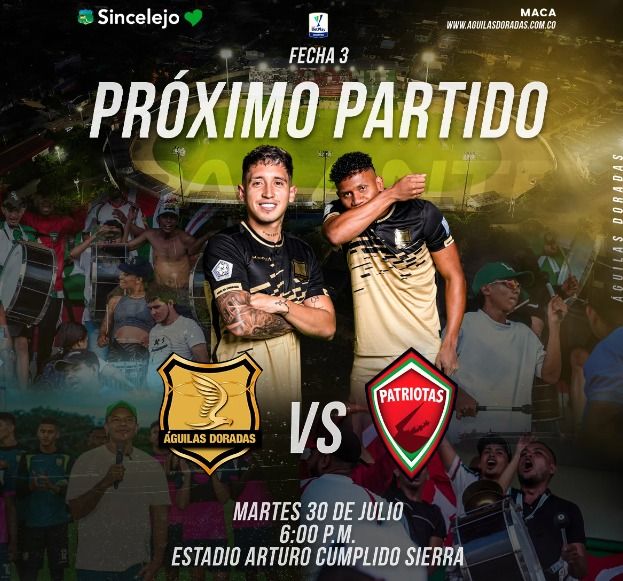 Recomendaciones para el partido Águilas Doradas vs Patriotas Fc
