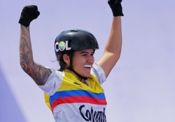  Queen Saray Villegas quedó de cuarta en la final de BMX Freestyle en París 2024 