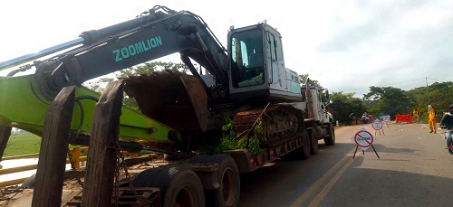 El paso por el puente Las Pozas está siendo intervenido