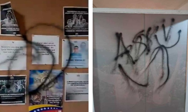 Asaltan y destruyen sede de María Corina Machado en Caracas
