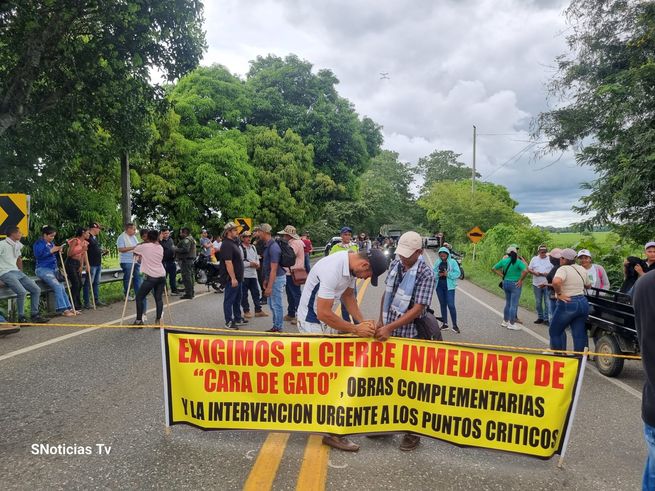 Bloqueo en el San Jorge duró cinco horas
