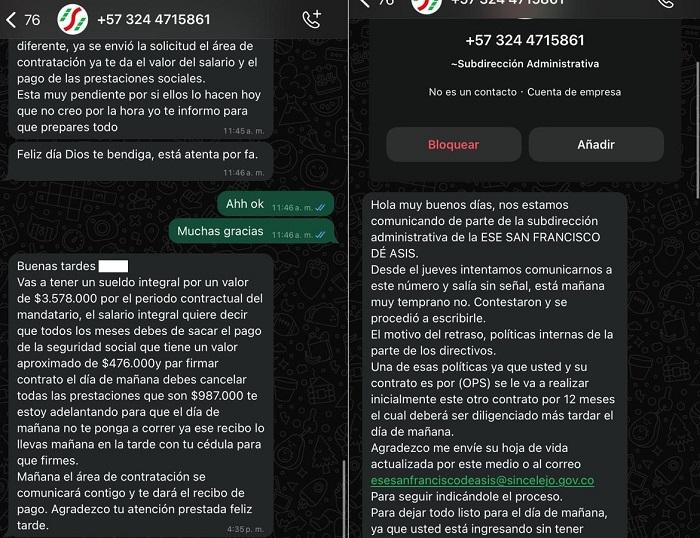Ojo, se aprovechan de la necesidad de trabajo